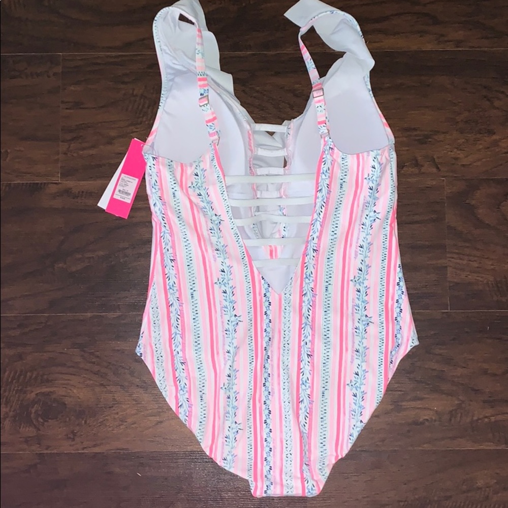 NWT Lilly Pulitzer Sea Stripe Carmen Swimsuit - Picture 4 of 5